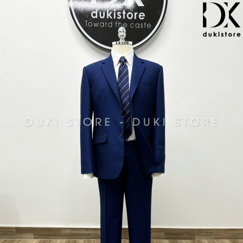 Bộ vest nam trung niên màu xanh navy sang trọng DKG0039