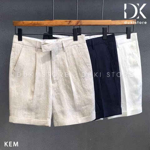 Quần short tây nam chất liệu Linen cao cấp QAN0073