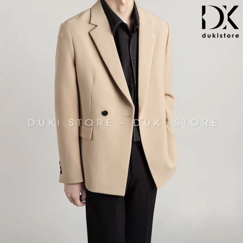 Áo vest nam blazer nam màu kem phong cách Hàn Quốc LZB0039