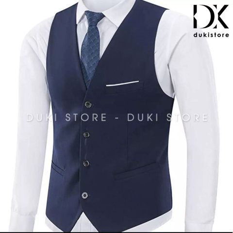 Áo Gile Nam Màu Xanh Than Đẹp DGL0012