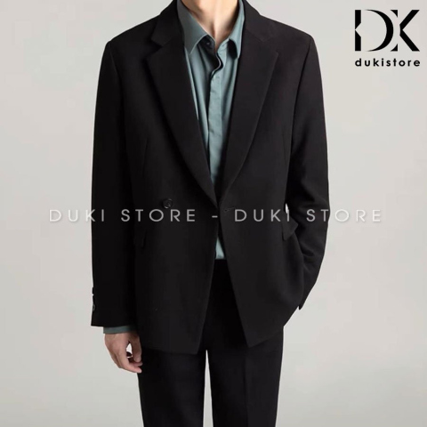 Áo vest áo khoác blazer nam màu đen cá tính LZB0037